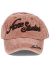 Embroidered Logo Ball Cap Brick Red - ACNE STUDIOS - BALAAN 2