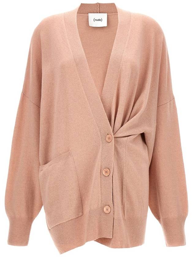 Nude Oversize Cardigan - NUDE - BALAAN 1