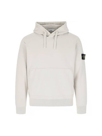 Signature Logo Patch Hoodie Beige - STONE ISLAND - BALAAN 2