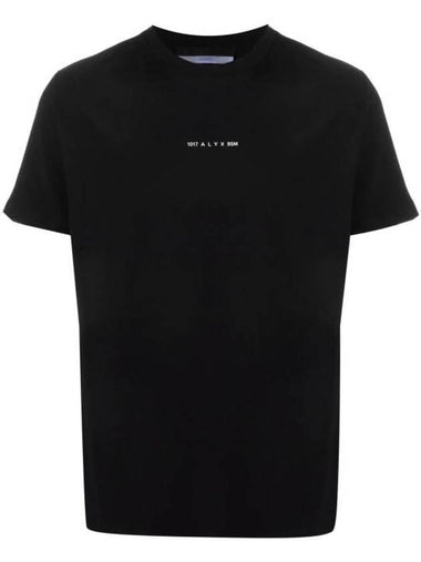 Mini Logo Short Sleeve T-Shirt Black - 1017 ALYX 9SM - BALAAN 1