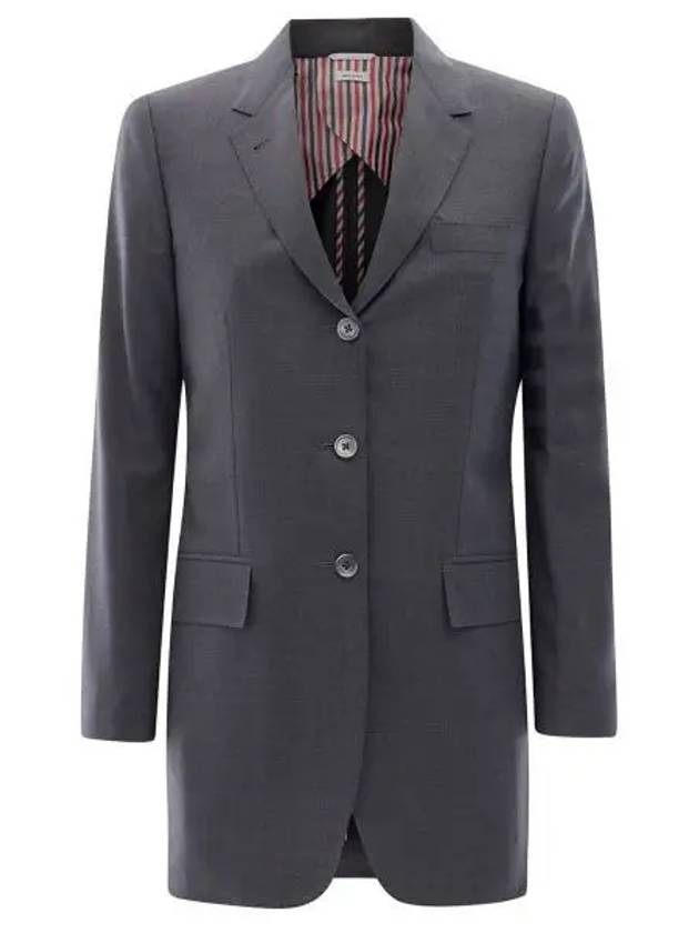 4 Bar Wool Jacket Grey - THOM BROWNE - BALAAN 2