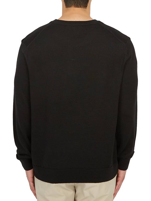 Fox Head Patch Regular Knit Top Black - MAISON KITSUNE - BALAAN 5