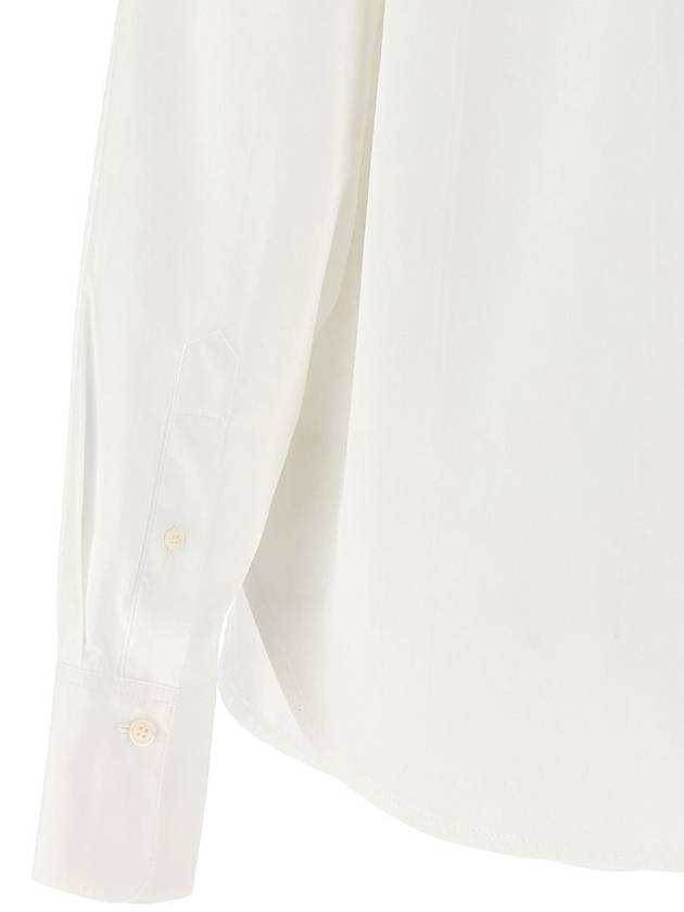 Victoria Beckham Cropped Shirt With Logo Embroidery - VICTORIA BECKHAM - BALAAN 4