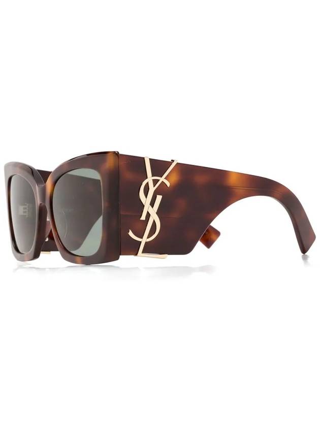 Eyewear Oversize Frame Sunglasses Havana Brown - SAINT LAURENT - BALAAN 3