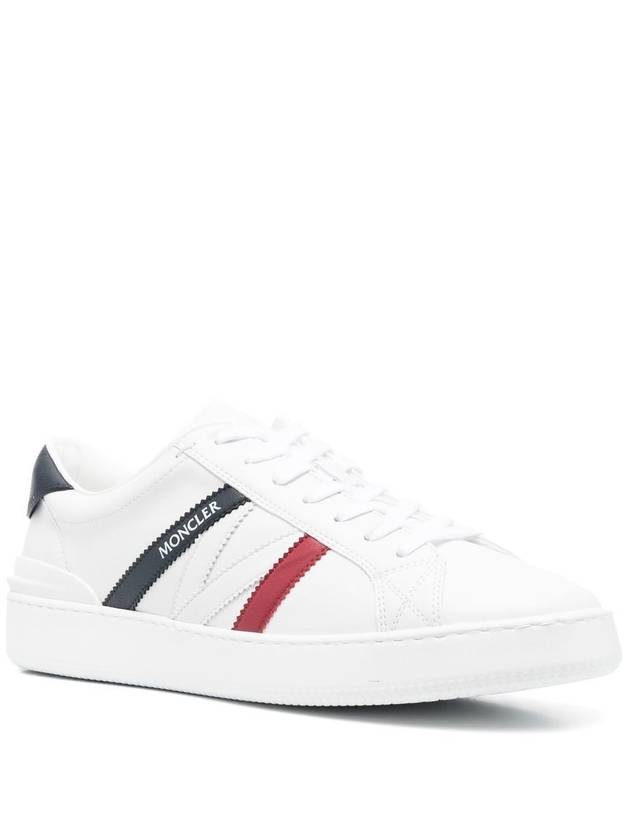 Men's Monaco Trainer Low Top Sneakers White - MONCLER - BALAAN 2