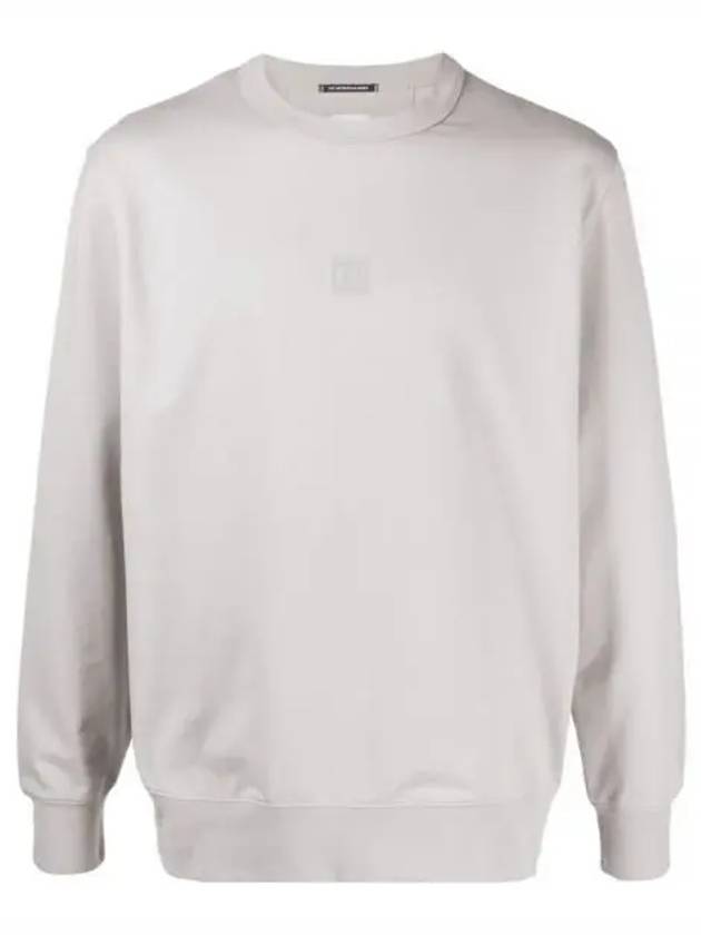 Metropolis Series Stretch Fleece Logo Sweatshirt Grey - CP COMPANY - BALAAN 1