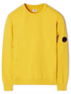 Men's Light Fleece Lens Wappen Sweatshirt Yellow - CP COMPANY - BALAAN 2