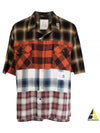 Check Panel Flannel Cotton Short Sleeve Shirt - MIHARA YASUHIRO - BALAAN 2