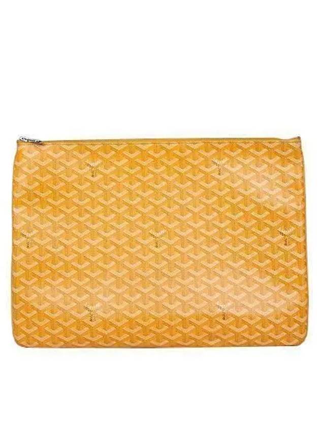 PVC special yellow color Sena GM clutch bag - GOYARD - BALAAN 1