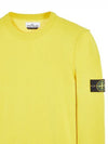 Logo Patch Knit Top Yellow - STONE ISLAND - BALAAN 5