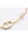 Petit CD Pink Resin Pearl Bracelet Gold - DIOR - BALAAN 3