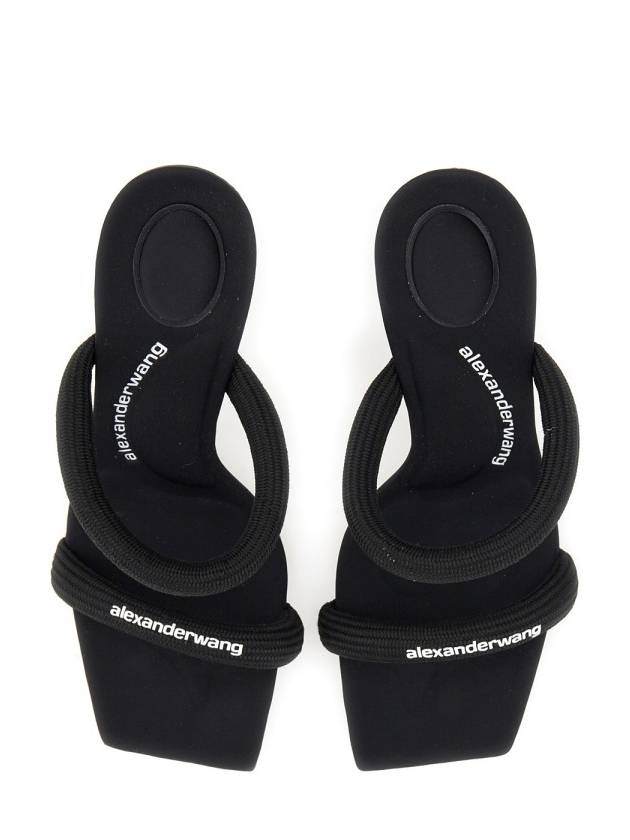 Julie Tubular Webbing Sandal Heels Black - ALEXANDER WANG - BALAAN 5