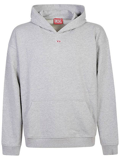 D Logo Patch Hoodie Grey - DIESEL - BALAAN 2