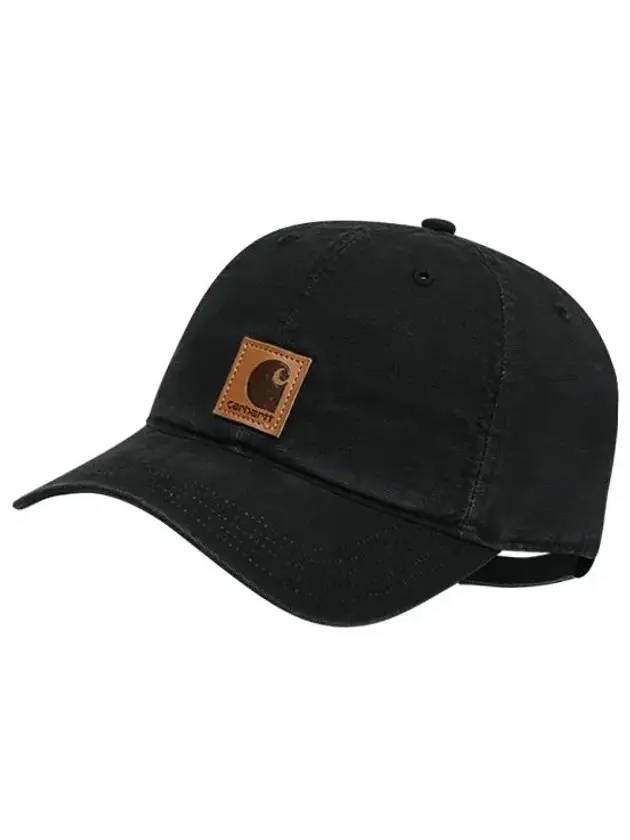 Odessa Ball Cap Black - CARHARTT - BALAAN 1