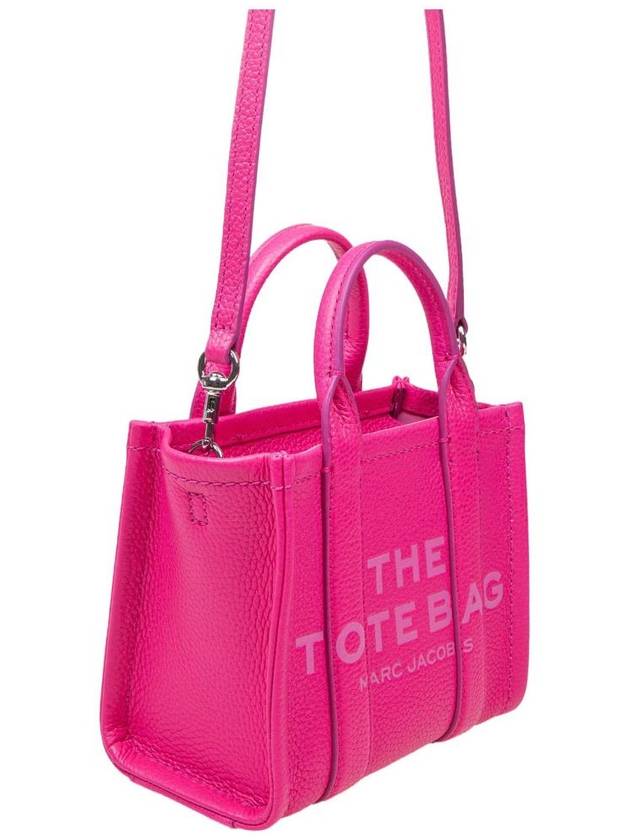 Mini Micro Leather Tote Bag Fuchsia - MARC JACOBS - BALAAN 3