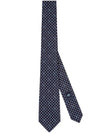 Round Interlocking G Silk Tie Navy - GUCCI - BALAAN 1