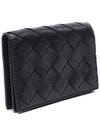 Intrecciato Flap Business Card Wallet Black - BOTTEGA VENETA - BALAAN 4