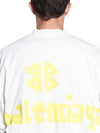 Tape Type Logo Medium Fit Short Sleeve T-Shirt White - BALENCIAGA - BALAAN 7