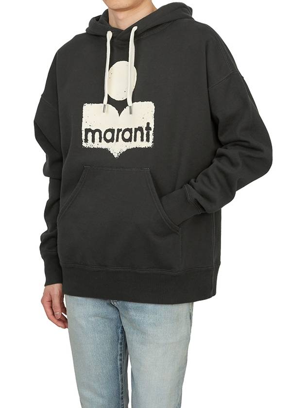 Miley Big Logo Hoodie Faded Black - ISABEL MARANT - BALAAN 6