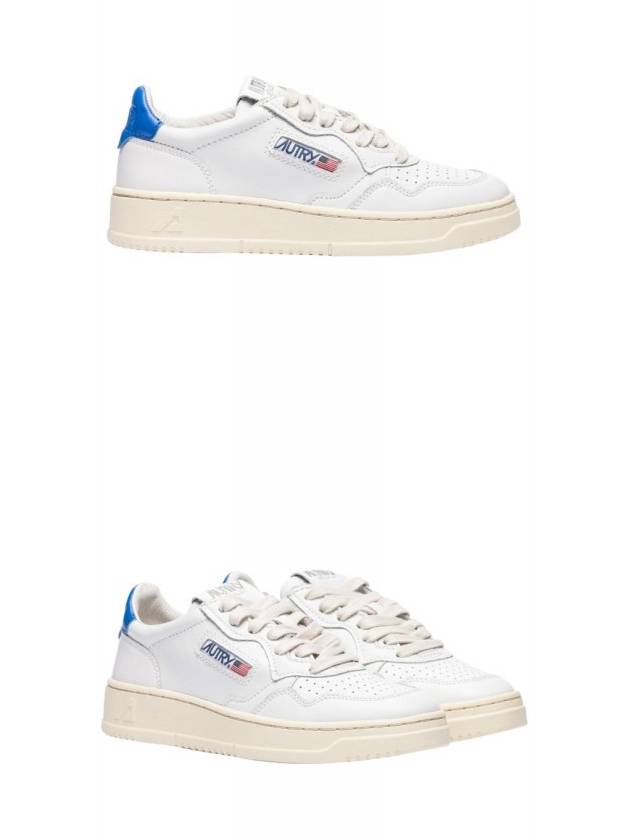 Medalist Goatskin Low Top Sneakers White Blue - AUTRY - BALAAN 5