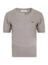 ORB Logo Short Sleeve Knit Top Grey - VIVIENNE WESTWOOD - BALAAN 1