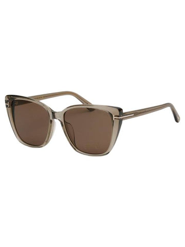 Eyewear Oversized Cat Eye Sunglasses Brown - TOM FORD - BALAAN 1