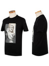 case plaster print short sleeve t-shirt black - NEIL BARRETT - BALAAN.