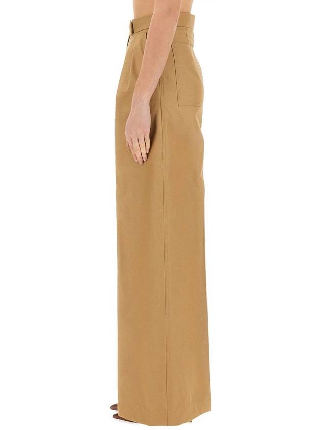 tan corte straight pants tobacco - MAX MARA - BALAAN 5