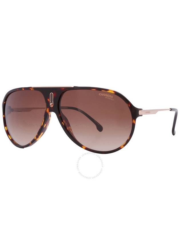 Carrera Brown Shaded Pilot Unisex Sunglasses HOT 65 0086/HA 63 - CARRERA - BALAAN 3