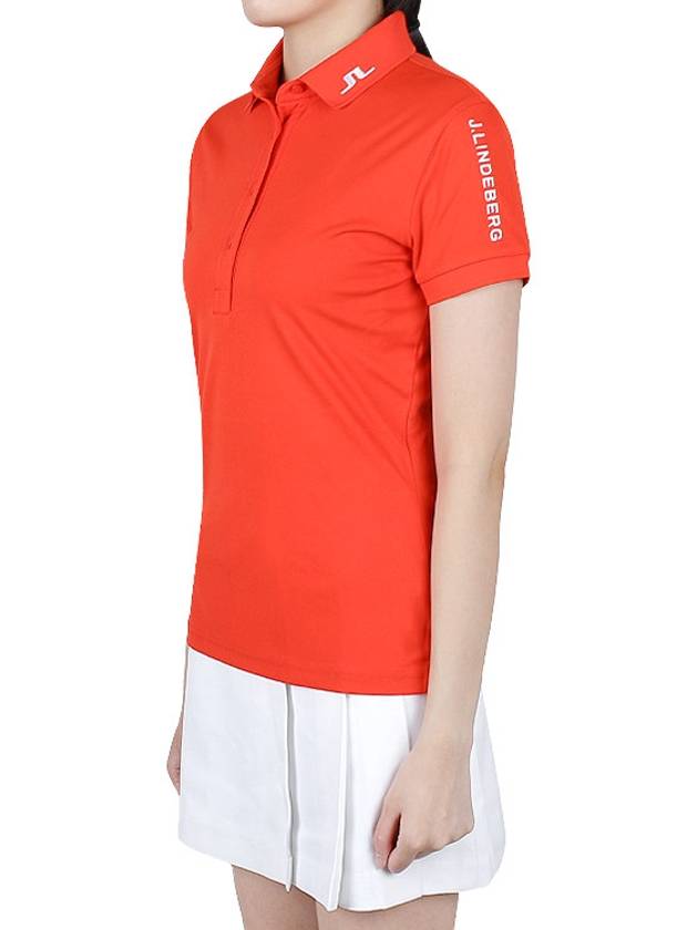 Tour Tech Short Sleeve Polo Shirt Red - J.LINDEBERG - BALAAN 5