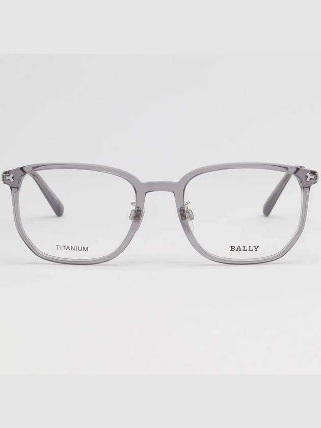 Titanium Glasses Frame BY5069H 020 Transparent Horned Frame Men Women Square - BALLY - BALAAN 3