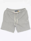 Embroidered Logo Drawstring Track Shorts Grey - POLO RALPH LAUREN - BALAAN 3