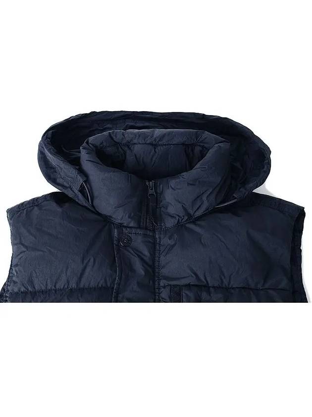 Wappen Patch High Neck Padding Vest Navy - STONE ISLAND - BALAAN 5