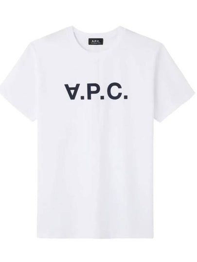 Men's VPC Logo Short Sleeve T-Shirt White - A.P.C. - BALAAN 2