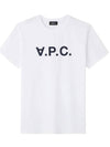 Men's VPC Logo Short Sleeve T-Shirt White - A.P.C. - BALAAN 4