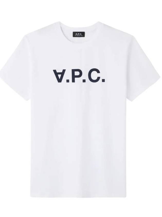 Men's VPC Logo Short Sleeve T-Shirt White - A.P.C. - BALAAN 4