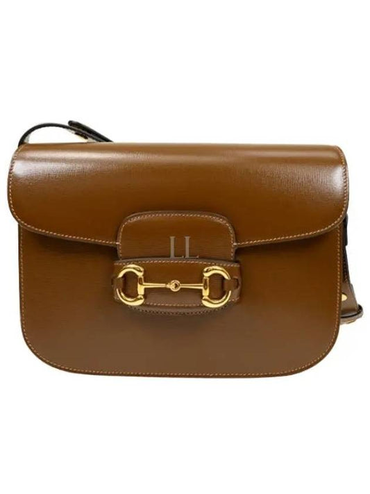 Horsebit 1955 Leather Shoulder Bag Brown - GUCCI - BALAAN 2