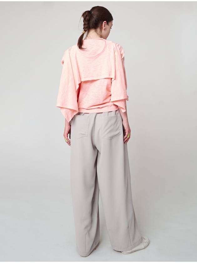 Soft Wide Pants Light Beige - ATHPLATFORM - BALAAN 5