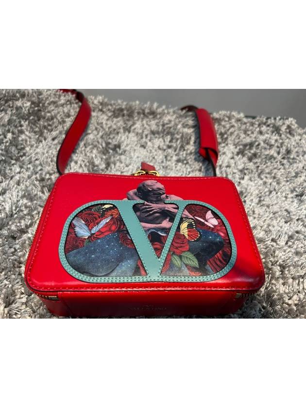 Undercover V Logo Lovers Shoulder Bag Red - VALENTINO - BALAAN 3