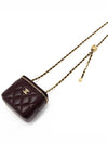 Vanity Gold Ball Square Small Chain Bag Burgundy AP1447 - CHANEL - BALAAN 4