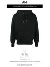 Men's Big Heart Logo Hoodie Black - AMI - BALAAN 3