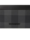 Check Leather Card Case Charcoal - BURBERRY - BALAAN 6