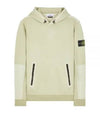 Regular Fit Mercerized Cotton Fleece Cotton Hoodie Pistachio - STONE ISLAND - BALAAN 2