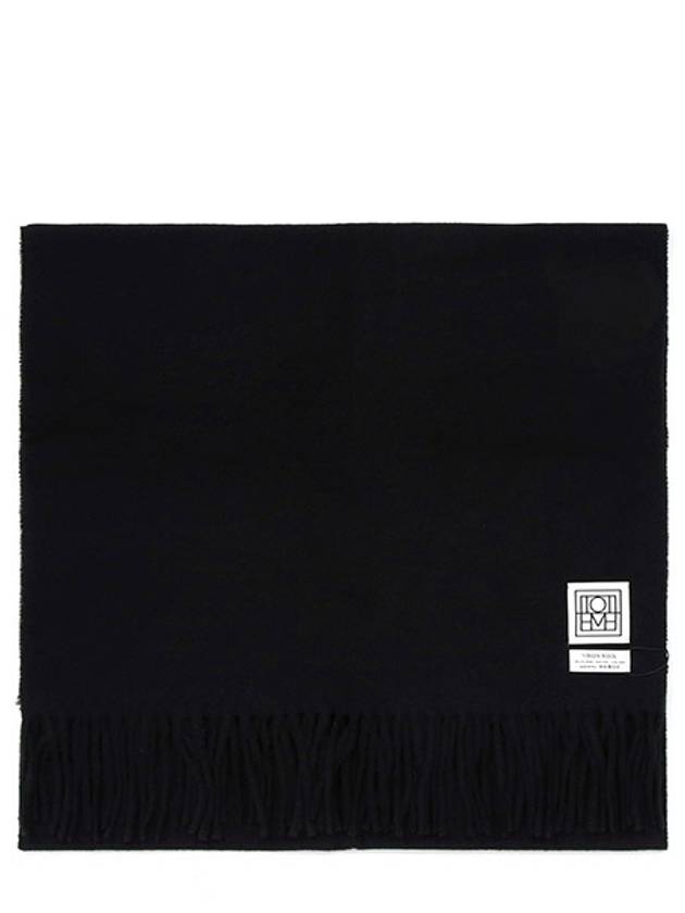 Classic Wool Muffler Black - TOTEME - BALAAN 2