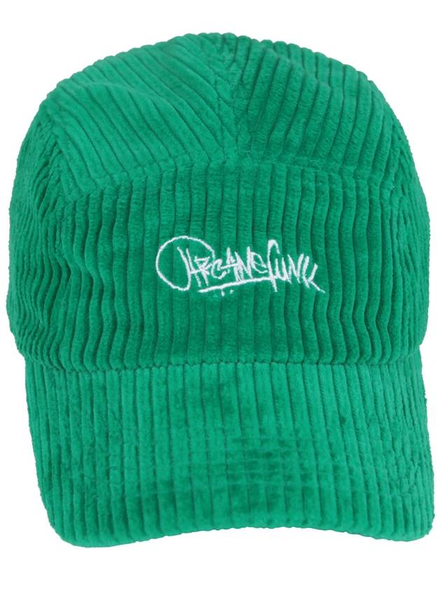 Corduroy Logo Camp Cap Green - ARCANE FUNK - BALAAN 2