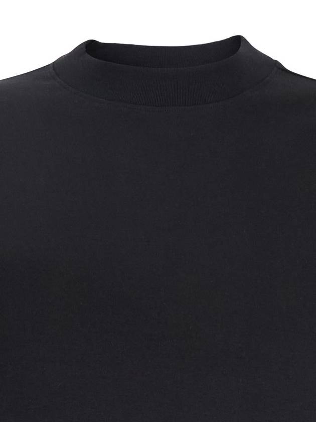 Black Crewneck T-Shirt With Short Sleeve In Cotton Woman - THEORY - BALAAN 3