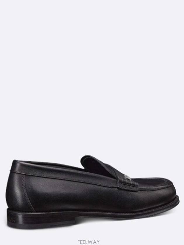 Granville Oblique Leather Loafer Black - DIOR - BALAAN 4