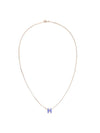 Mini Pop-Ache H Pendant Rose Gold Necklace Lilac - HERMES - BALAAN.