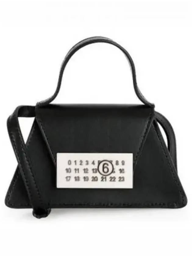 Women's Number Logo Mini Handle Cross Bag Black - MAISON MARGIELA - BALAAN 2