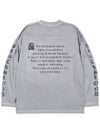 BBD Crushed Faith Pigment Long T Shirt Gray - BLACKBLOND - BALAAN 2